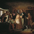 В. Г. Перов. Сватовство чиновника к дочери портного. 1862 г.