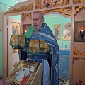 Первая Литургия в новом храме села Огнёва Заимка