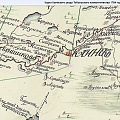 Фрагмент карты Каинского уезда Тобольского наместничества. 1784 г.
