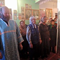Первая служба в новом храме