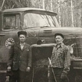 Иван Павлович за рулем лесовоза 1980г